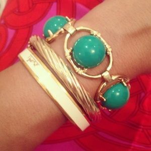 Stella & Dot Zinnea Green Bracelet